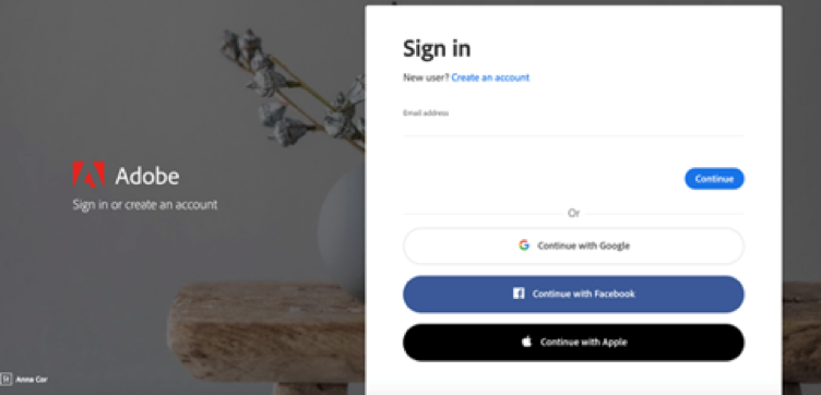 Adboe login