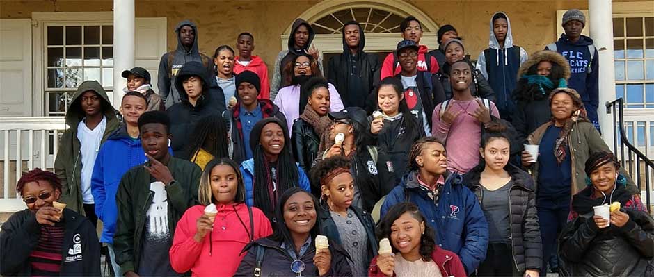 Students at Haverford College
