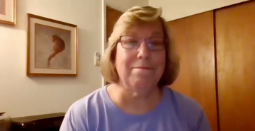 Link to zoom session (image of session leader, fran)
