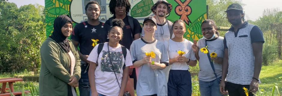 Volunteers support Sankofa community farm